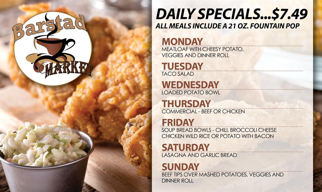 Barstad Market Daily Specials Cottonwood Coop Cottonwood, MN